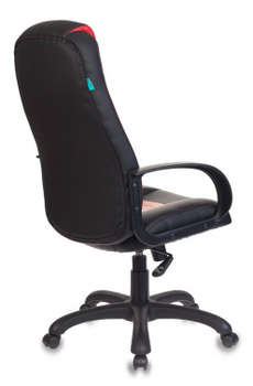 Игровое кресло ZOMBIE Кресло игровое Viking-8 черный/красный эко.кожа крестов. пластик