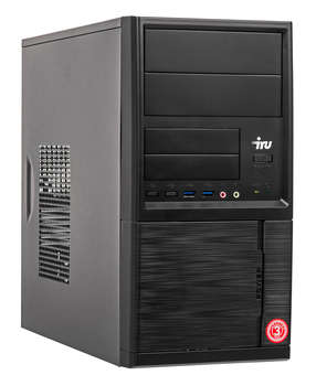 Компьютер, рабочая станция iRU Office 312 MT P G6400 /8Gb/SSD240Gb/UHDG 610/Free DOS/GbitEth/400W/черный (1468915)
