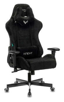 Игровое кресло ZOMBIE VIKING KNIGHT Fabric черный Light-20 с подголов. крестовина металл