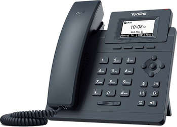 VoIP-оборудование YEALINK Телефон IP SIP-T30P без блока питания черный