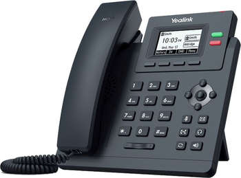 VoIP-оборудование YEALINK Телефон IP SIP-T31P без блока питания черный