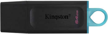 Flash-носитель Kingston Флеш Диск 64Gb DataTraveler Exodia DTX/64GB USB3.2 черный/голубой