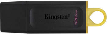 Flash-носитель Kingston DTX/128GB, 1 шт., черный/желтый