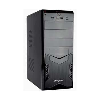 Корпус EXEGATE EX261447RUS Miditower CP-601 Black, ATX, <без БП>, 2*USB, Audio