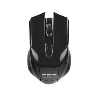 Мышь CBR CM 403 Black, беспроводная, оптическая, 2,4 ГГц, 800/1200/1600 dpi, 6 кнопок и колесо прокрутки, ABS-пластик, цвет чёрный