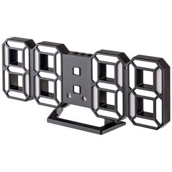 Акустическая система Perfeo LED часы-будильник "LUMINOUS 2", черный корпус / белая подсветка  [PF_B4925]