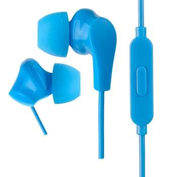 Наушники Perfeo внутриканальные c микрофоном ALPHA синие