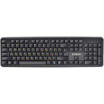 Клавиатура EXEGATE EX263905RUS LY-331, <USB, шнур 1,5м, черная, 104кл, Enter большой>, Color box