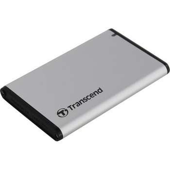 Внешний накопитель Transcend 0GB StoreJet TS0GSJ25S3  2.5” SSD/HDD изготовлен из алюминия
