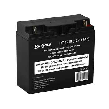 Аккумулятор для ИБП EXEGATE EX282969RUS Аккумуляторная батарея DT 1218
