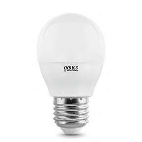 Лампа GAUSS 53216 Светодиодная LED Elementary Шар 6W E27 420lm 3000K 1/10/50 0