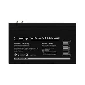 Аккумулятор для ИБП CBR Tech Аккумуляторная VRLA батарея CBT-GP1272-F1 , клеммы F1