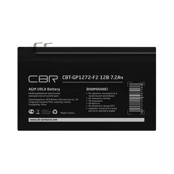 Аккумулятор для ИБП CBR Tech Аккумуляторная VRLA батарея CBT-GP1272-F2 , клеммы F2