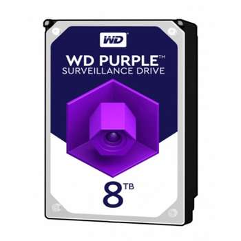 Жесткий диск HDD Western Digital 8TB WD82PURX Purple {Serial ATA III, 7200- rpm, 256Mb, 3.5"}