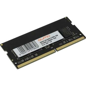 Оперативная память Qumo DDR4 SODIMM 8GB QUM4S-8G2400P16 PC4-19200, 2400MHz OEM/RTL