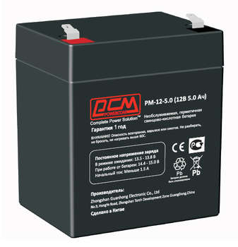 Аккумулятор для ИБП Powercom Батарея для ИБП PM-12-5.0 12В 5Ач