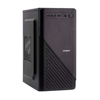 Корпус EXEGATE EX277799RUS Minitower BAA-103 Black, mATX, <AAA450, 80mm>, 2*USB, Audio