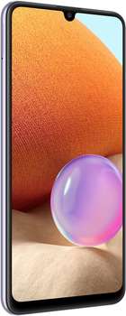 Смартфон Samsung SM-A325F Galaxy A32 128Gb 4Gb фиолетовый моноблок 3G 4G 6.4" 1080x2400 Android 10 64Mpix 802.11 a/b/g/n/ac NFC GPS GSM900/1800 GSM1900 TouchSc MP3 (SM-A325FLVGSER)