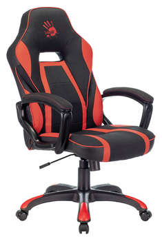 Игровое кресло A4TECH Кресло игровое Bloody GC-250 черный/красный эко.кожа/ткань крестов.