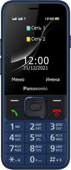 Сотовый телефон Panasonic Мобильный телефон TF200 32Mb синий моноблок 2Sim 2.4" 240x320 0.3Mpix GSM900/1800 MP3 FM microSD max32Gb