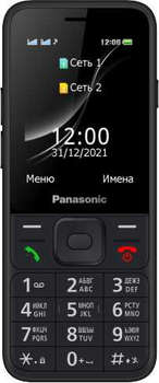 Сотовый телефон Panasonic Мобильный телефон TF200 32Mb черный моноблок 2Sim 2.4" 240x320 0.3Mpix GSM900/1800 MP3 FM microSD max32Gb