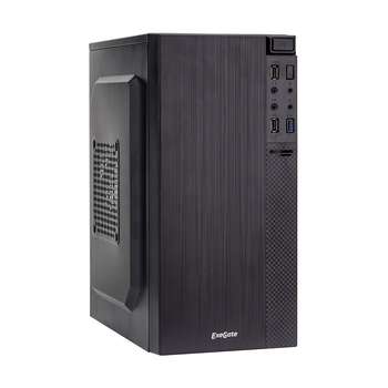 Корпус EXEGATE EX277805RUS Minitower BAA-104U Black, mATX, <AAA400, 80mm>, 2*USB+1*USB3.0, Audio