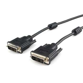 Кабель DVI-D single link Gembird/Cablexpert, 1.8м, 19M/19M, экран, феррит.кольца, пакет
