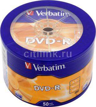 Оптический диск Verbatim Диск DVD-R 4.7Gb 16x wagon wheel