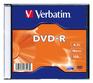 Оптический диск Verbatim Диск DVD-R 4.7Gb 16x Slim case