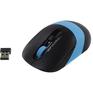 Мышь A-4Tech Fstyler FG10 черный/синий оптическая  беспроводная USB [1147565]