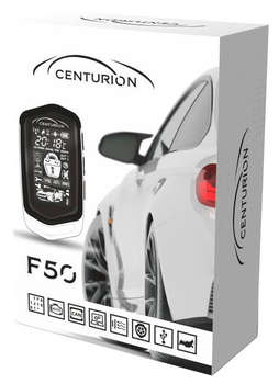Сигнализация автомобильная Centurion Автосигнализация F50 с обратной связью брелок с ЖК дисплеем