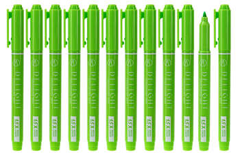 Маркер DELI Текстовыделитель EU010-GN скошенный пиш. наконечник 1-4мм зеленый