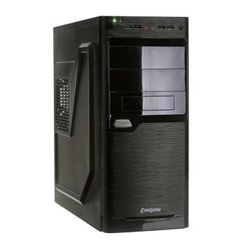 Корпус EXEGATE EX272729RUS MiditowerXP-330U Black, ATX, <XP500, Black,120mm>, 2*USB+2*USB3.0, Audio