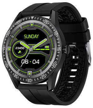 Умные часы, браслет Digma Смарт-часы Smartline F3 1.28" TFT корп.черный рем.черный