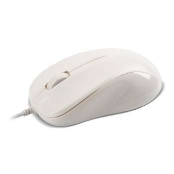 Мышь CBR CM 131c White, проводная, оптическая, USB, 1200 dpi, 3 кнопки и колесо прокрутки, ABS-пластик, возможность нанесения логотипа, длина кабеля 2 м, цвет белый