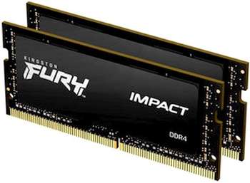 Оперативная память Kingston 16GB 3200MHz DDR4 CL20 SODIMM FURY Impact KF432S20IBK2/16