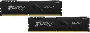 Оперативная память Kingston 32GB 3600MHz DDR4 CL18 DIMM FURY Beast Black KF436C18BBK2/32