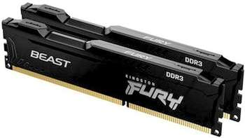Оперативная память Kingston 8GB 1600MHz DDR3 CL10 DIMM  FURY Beast Black KF316C10BBK2/8