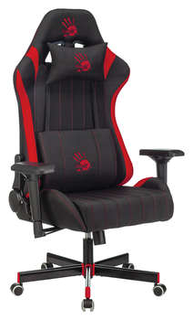 Кресло A4TECH игровое Bloody GC-950 черный/красный текстиль/эко.кожа крестов. металл