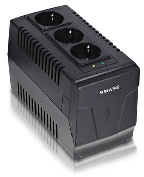 SUNWIND Стабилизатор напряжения AVR-600 300Вт 600ВА черный