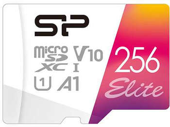 Карта памяти Silicon Power Флеш карта microSDXC 256GB SP256GBSTXBV1V20SP Elite + adapter