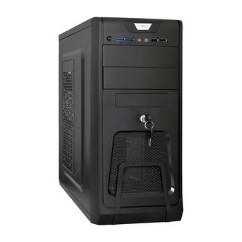 Корпус EXEGATE EX283214RUS Miditower CP-603UB Black, ATX, <без БП>, 2*USB+2*USB3.0, Audio, замок блокировки кнопки питания