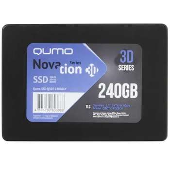 Накопитель SSD Qumo SSD 240GB Novation TLC Q3DT-240GSCY {SATA3.0}