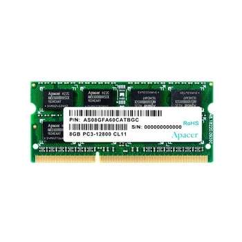 Оперативная память APACER DDR3 SODIMM 8GB DS.08G2K.KAM PC3-12800, 1600MHz