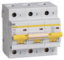 Автоматический выключатель IEK Выключатель автоматический MVA40-3-025-C 25A тип C 10kA 3П 400В 4.5 мод белый