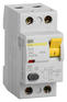 Автоматический выключатель IEK Выключатель дифф.тока УЗО MDV10-2-032-030 ВД1-63 32A 30мА AC 2П 230В 2мод белый
