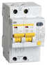 Автоматический выключатель IEK Выключатель автом. дифф. тока MAD10-2-032-C-030 АД12 32A тип C 4.5kA 30мА AC 2П 230В 3мод белый