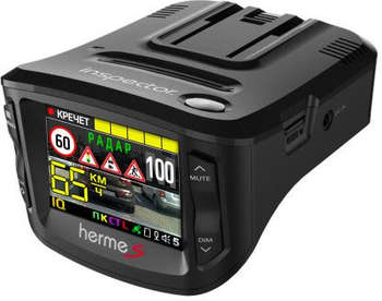 Автомобильный видеорегистратор INSPECTOR Видеорегистратор с радар-детектором HERMES GPS ГЛОНАСС черный