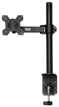 Кронштейн BURO для мониторов ЖК BU-M051-M черный 17"-32" макс.8кг крепление к столешнице поворот и наклон