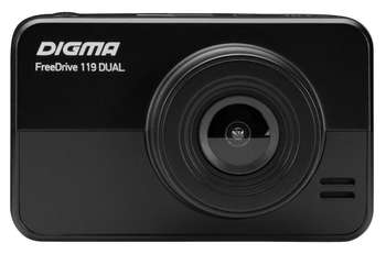 Автомобильный видеорегистратор Digma Видеорегистратор FreeDrive 119 DUAL черный 1.3Mpix 1080x1920 1080p 140гр. GP2247
